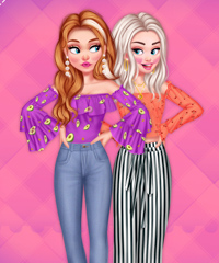 Off Shoulder Top Designer Dress Up Game