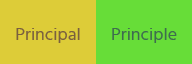 Principal vs Principle