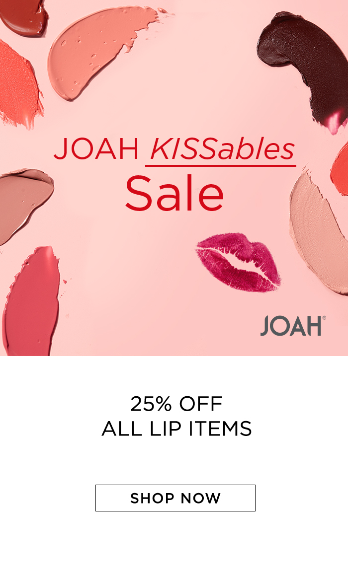 JOAH Kissables Sale | 25% Off All Lip Items